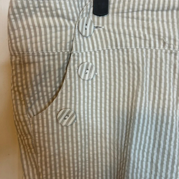 Sandro Seersucker Wide Leg Capris - Picture 4 of 4